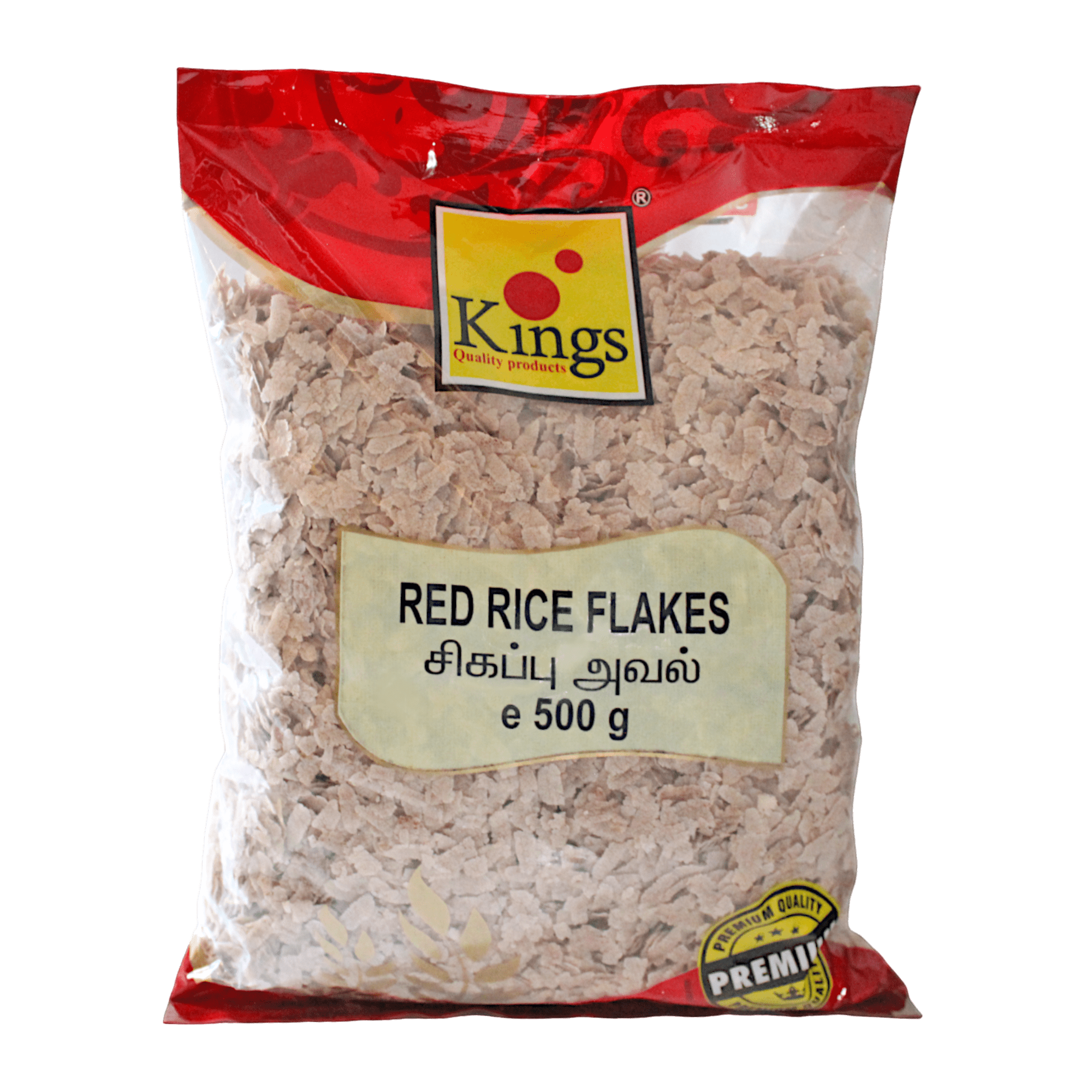 Kings - 500g Rote Reisflocken (Poha)