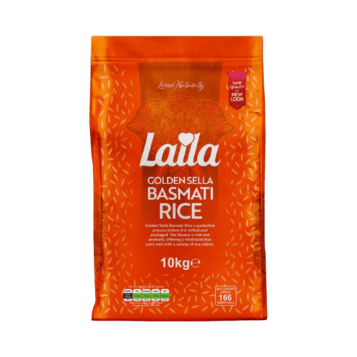 Laila - 10kg Golden Sella Basmati Rice