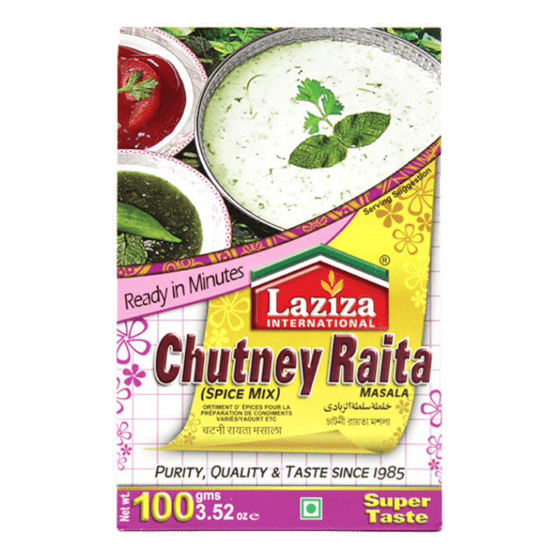 Laziza - 100g Chutney Raita Masala Spice Mix