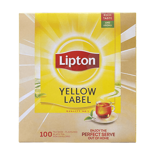 Lipton - (BBD 30/04/2025) 100 teabags Yellow Label