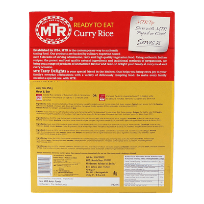 MTR - 250g Curry/Tamarindenreis RTE