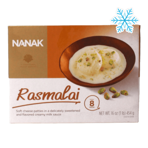 Nanak - 454g (Frozen) Rasmalai 8 Pieces Approx.