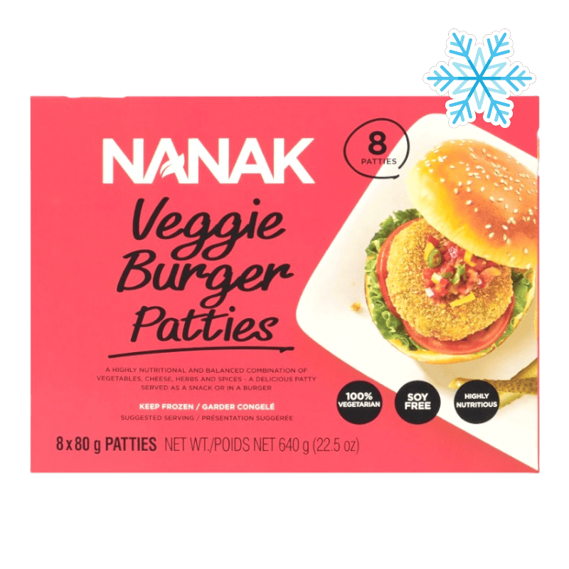 Nanak - 640g Veggie Burger Patties 8 Stück (MHD 31/08/2024)