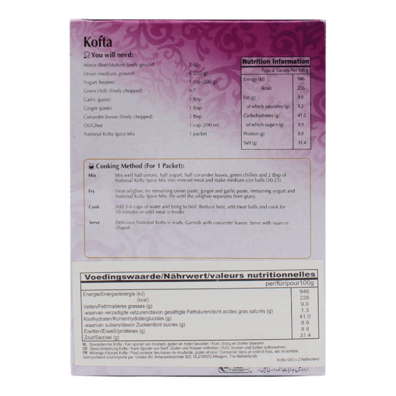 National - 100g Spice Mix for Kofta