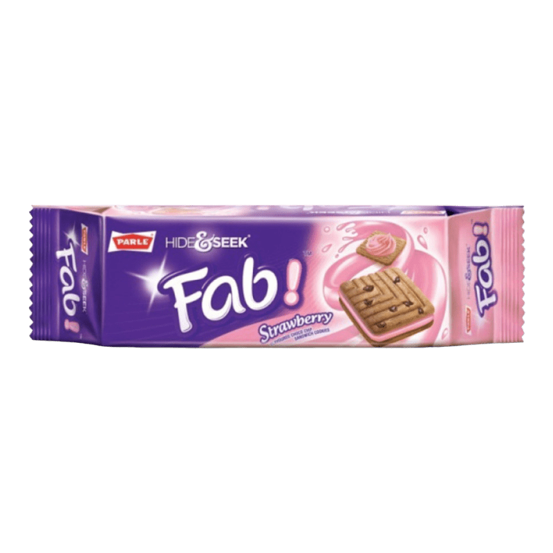 Parle - 112g Hide &amp; Seek Biscuit Fab Strawberry