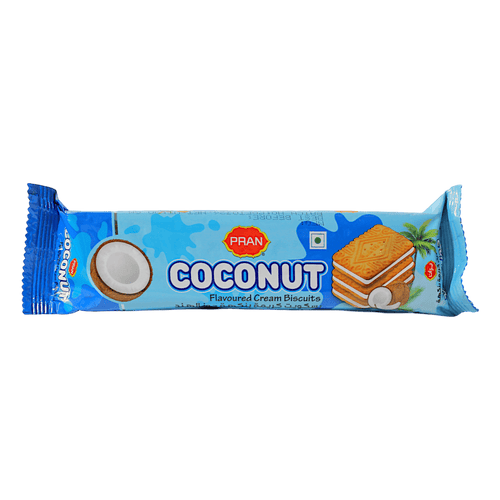 Pran - 90g Coconut Cream Biscuit