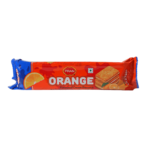 Pran - 90g Orange Cream Biscuit