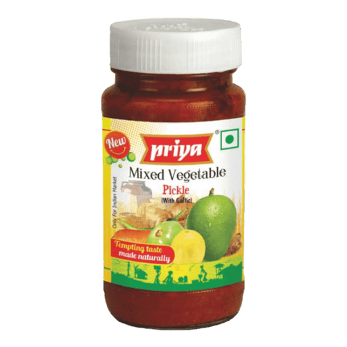 Priya - 300g Gemischte Pickles (ohne Knoblauch) 