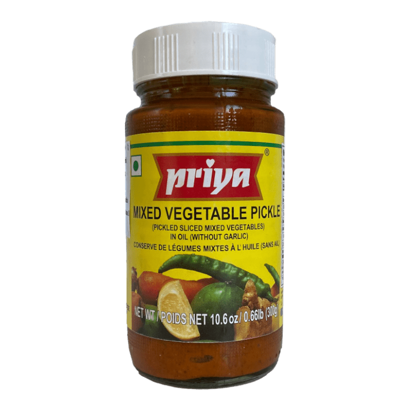 Priya - 300g Gemischte Pickles (ohne Knoblauch)