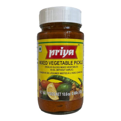 Priya - 300g Gemischte Pickles (ohne Knoblauch)