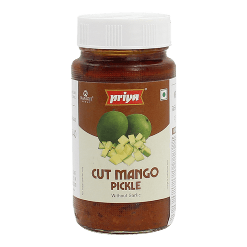 Priya - 300g Gewürfelte Mangopickles (ohne Knoblauch)