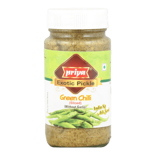 Priya - 300g Green Chili sliced (without garlic)