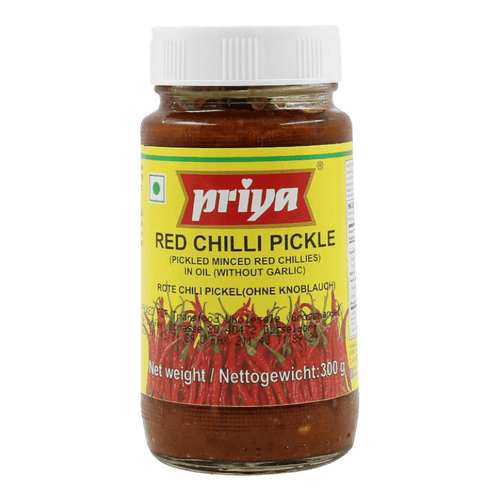 Priya - 300g Rote Chilli Pickles (ohne Knoblauch)