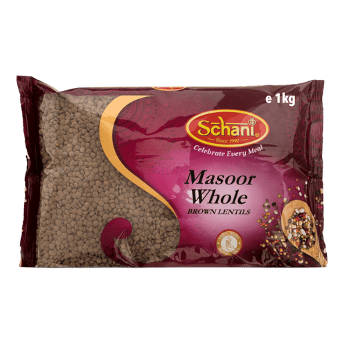 Schani - 1kg Masoor Dal Ganzes (Braune Linsen)