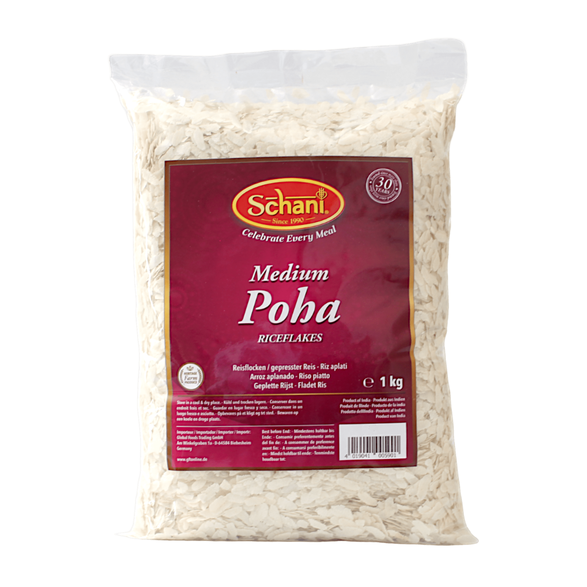 Schani - 1kg Reisflocken Medium (Poha)