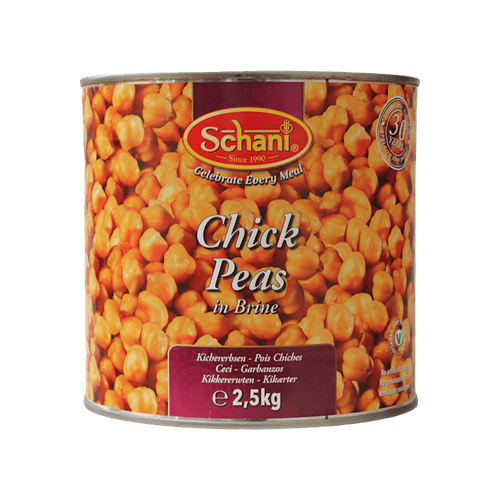 Schani - 2,5kg Gekochte Kichererbsen (Kabuli Chana)