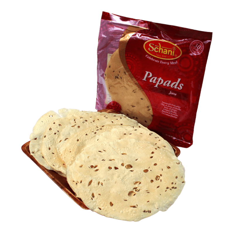 Schani - 200g Papadums Jeera 7&quot;