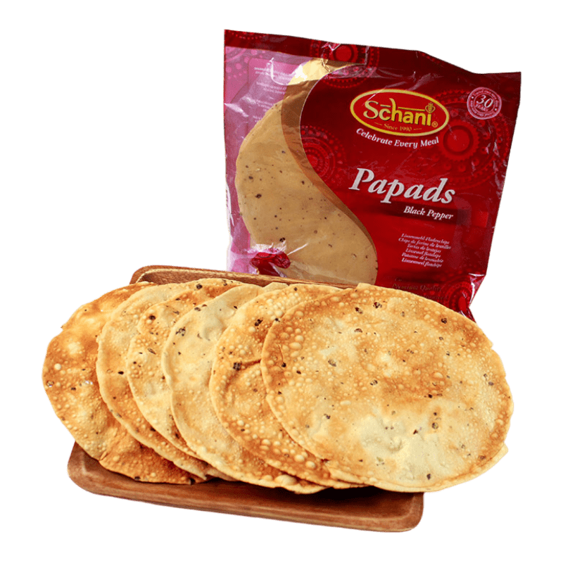 Schani - 200g Papadums Schwarzer Pfeffer 7&quot;