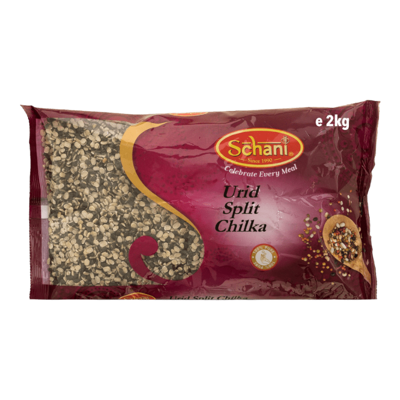 Schani - 2kg Urid Dal Chilka (Gespaltene Linsen)