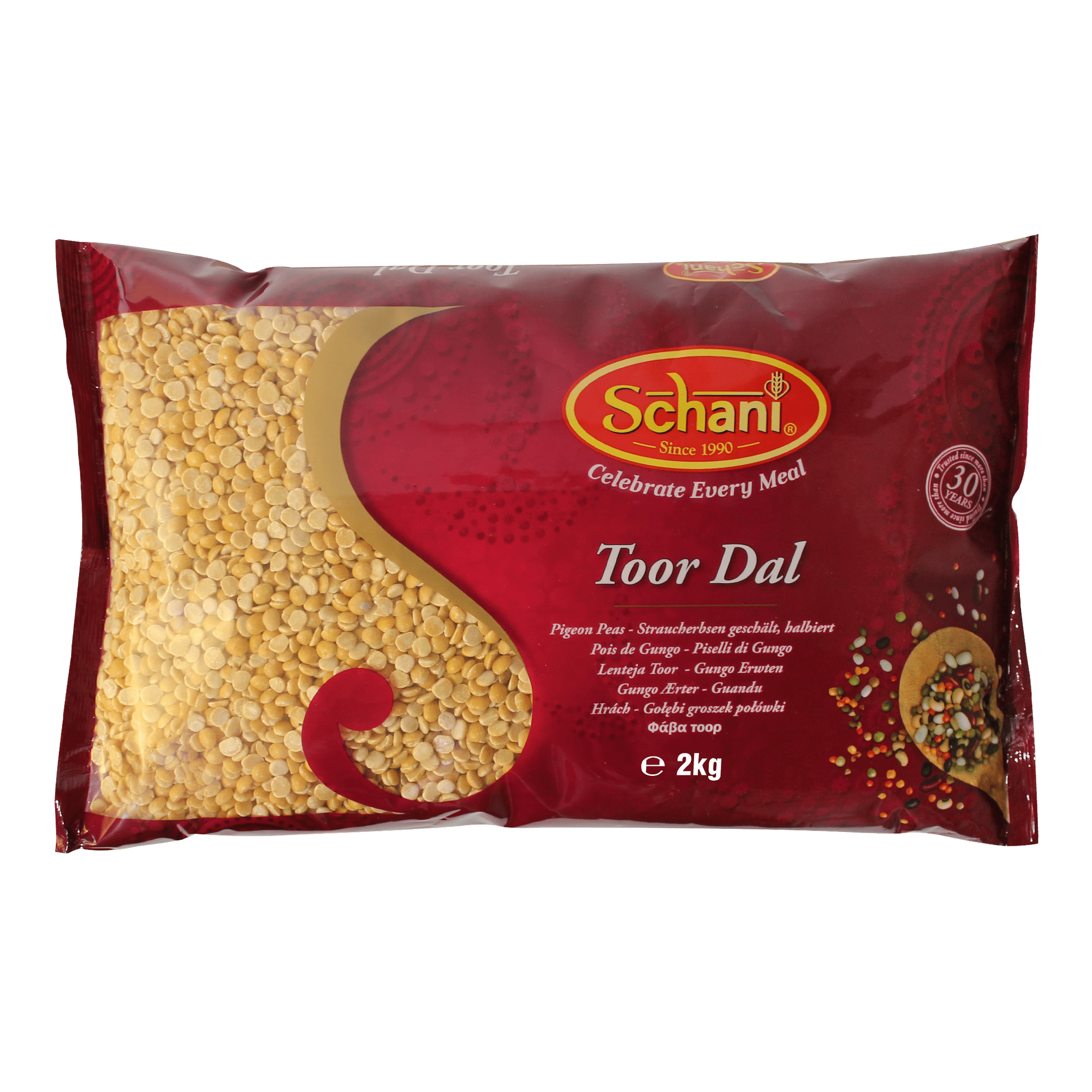 Schani - 2kg Toor Dal (Linsen)