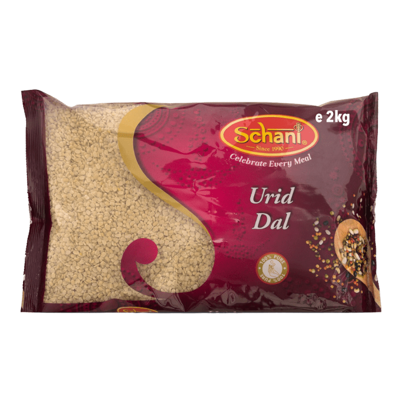 Schani - 2kg Urid Dal (Gespaltene Linsen)