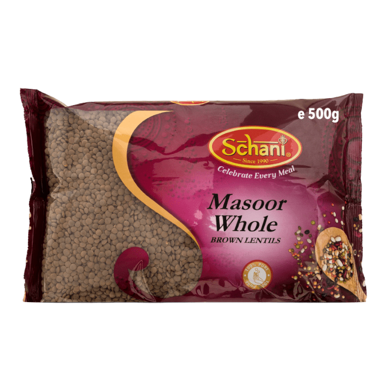 Schani - 500g Sabut Braune Linsen (Masoor Dal)