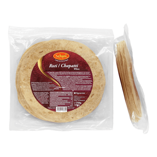 Schani - 750g Roti/Chapatti Fladenbrot weiß 15 Stück