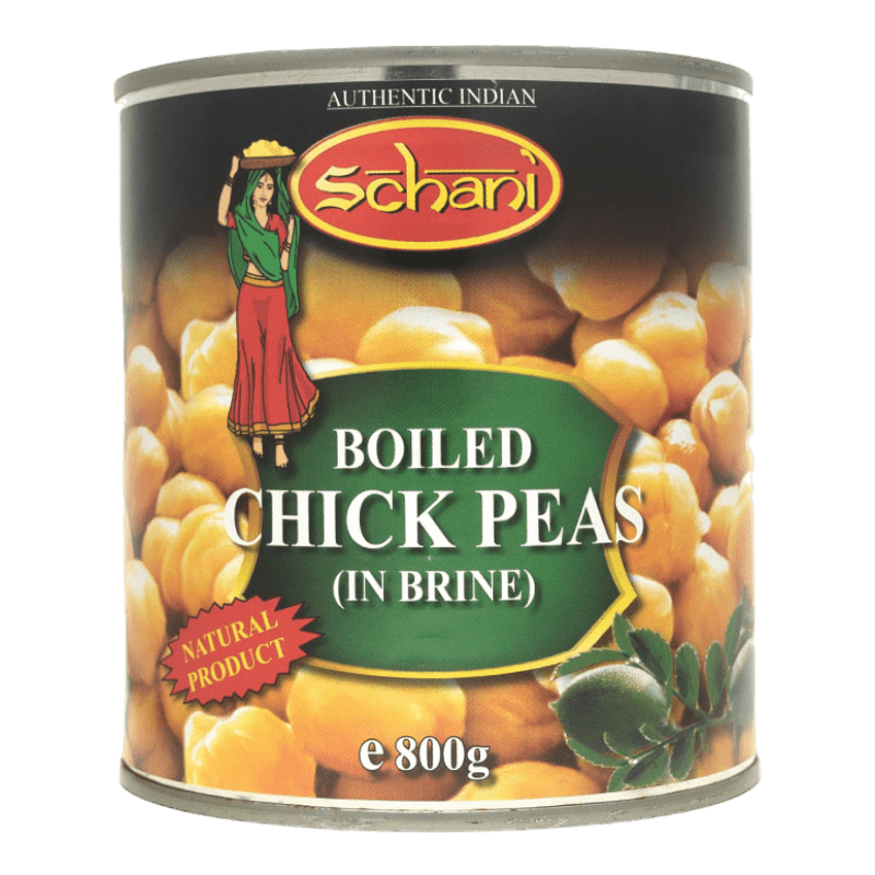 Schani - 800g Gekochte Kichererbsen (Kabuli Chana)