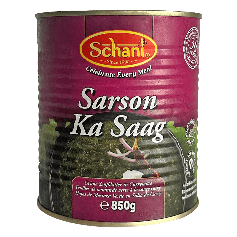 Schani - 850g Sarson Ka Saag (Green Mustard Leaves in Curry Sauce)