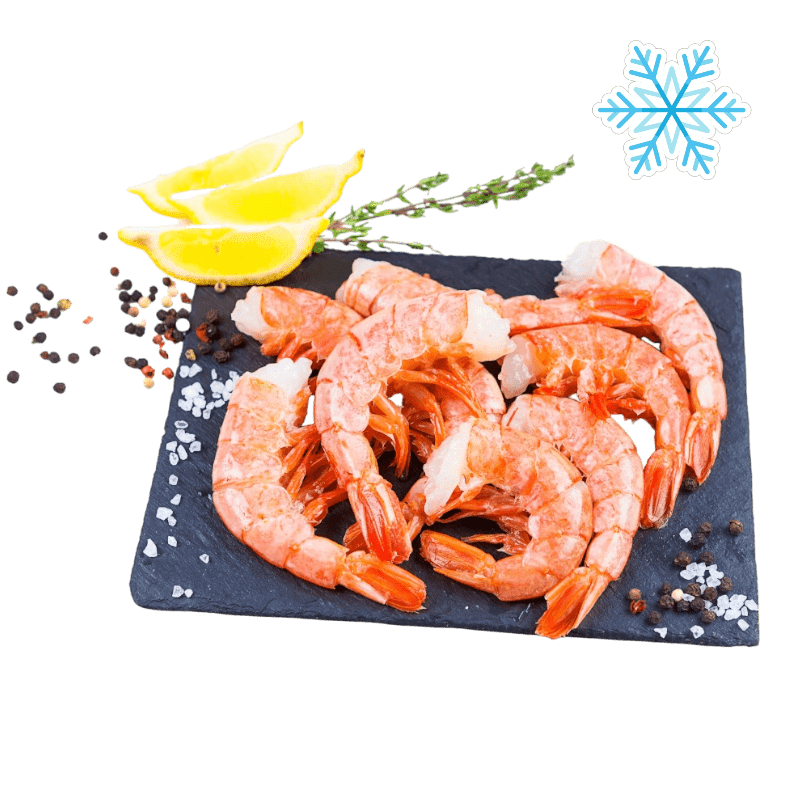 Seaboy - 1kg (Frozen) Indian Red Shrimps 26/30, easy to peel