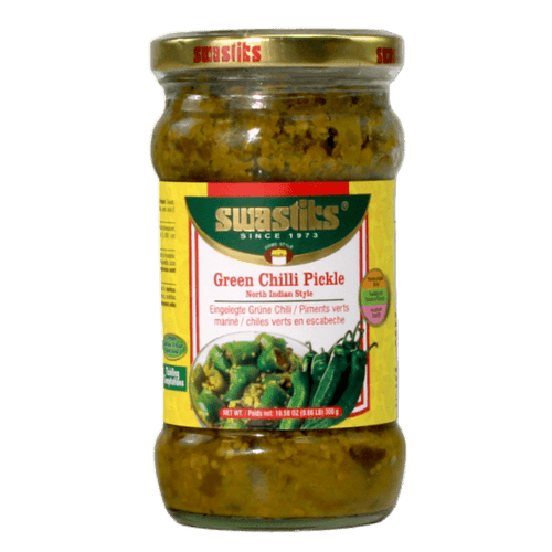 Swastiks - 300g Green Chili Pickle North Indian Style