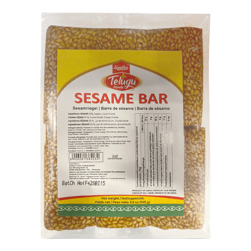 Telugu - 100g Sesame Bar (White)