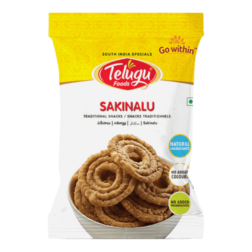 Telugu - (Best Before 30/04/2025) 150g Sakinalu Snacks