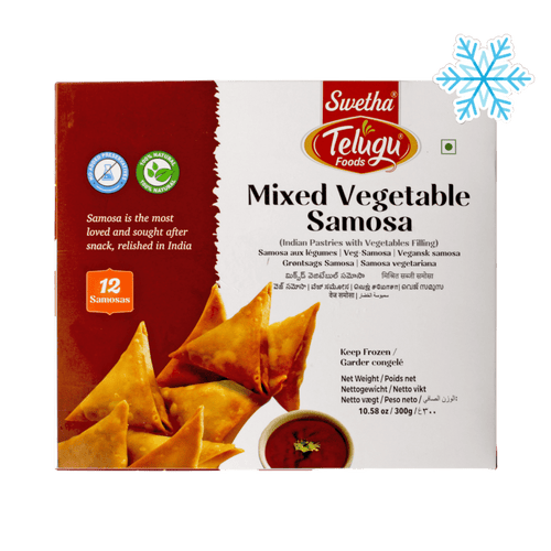 Telugu - 300g (Frozen) Mixed Vegetable Samosa 12 Samosas