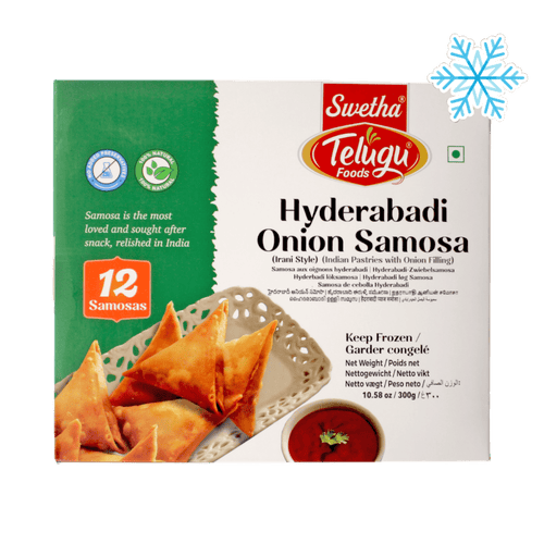 Telugu - 300g (Frozen) Hyderabadi Onion Samosa 12 Samosas