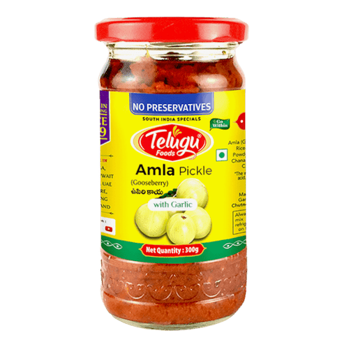 Telugu - 300g Amla Pickle mit Knoblauch