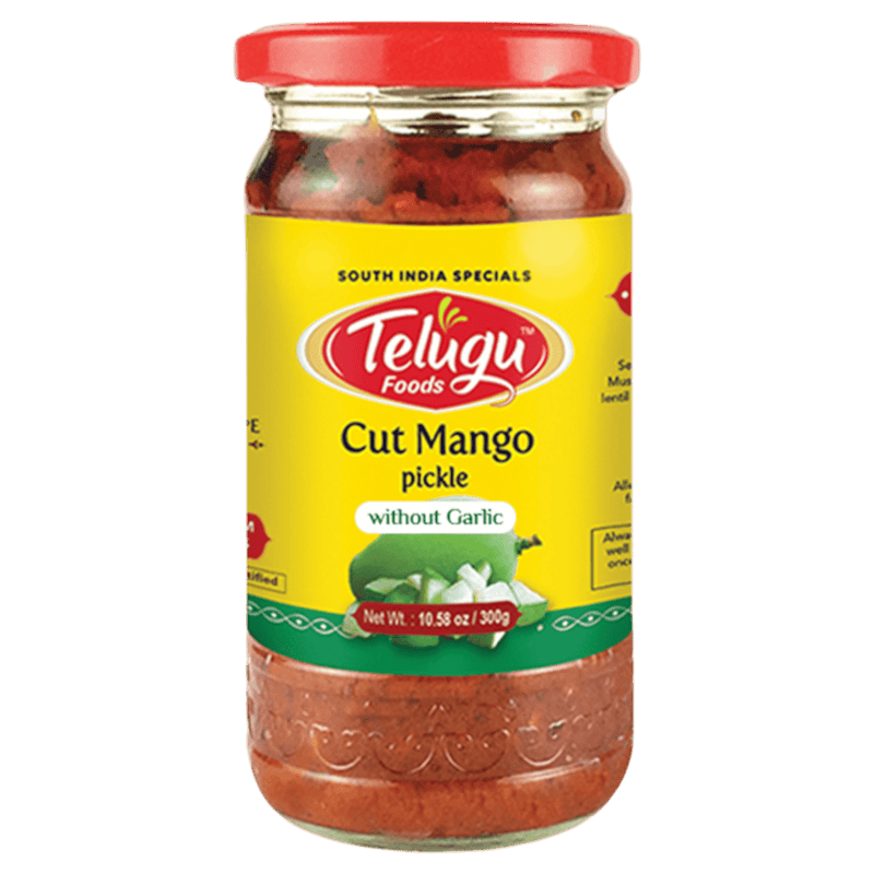 Telugu - 300g Cut Mango Pickle without Garlic