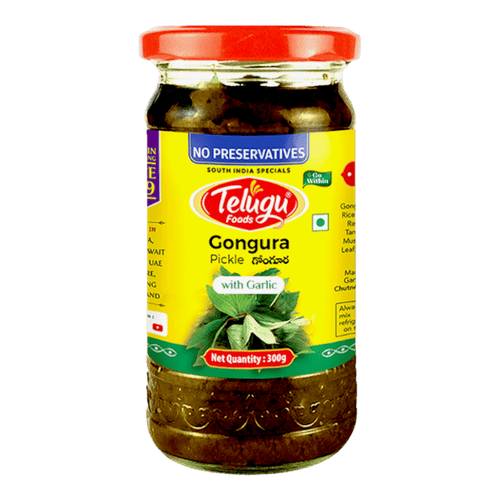 Telugu - 300g Gongura Pickle mit Knoblauch