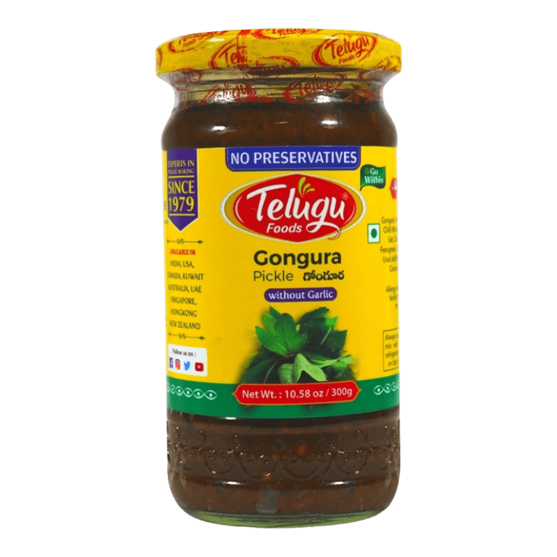 Telugu - 300g Gongura Pickle without Garlic