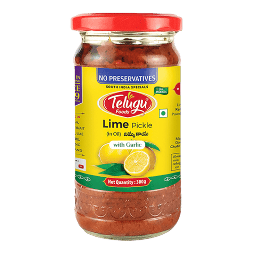 Telugu - 300g Lime Pickle with Garlic